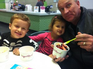 A dessert stop at yogurt land 